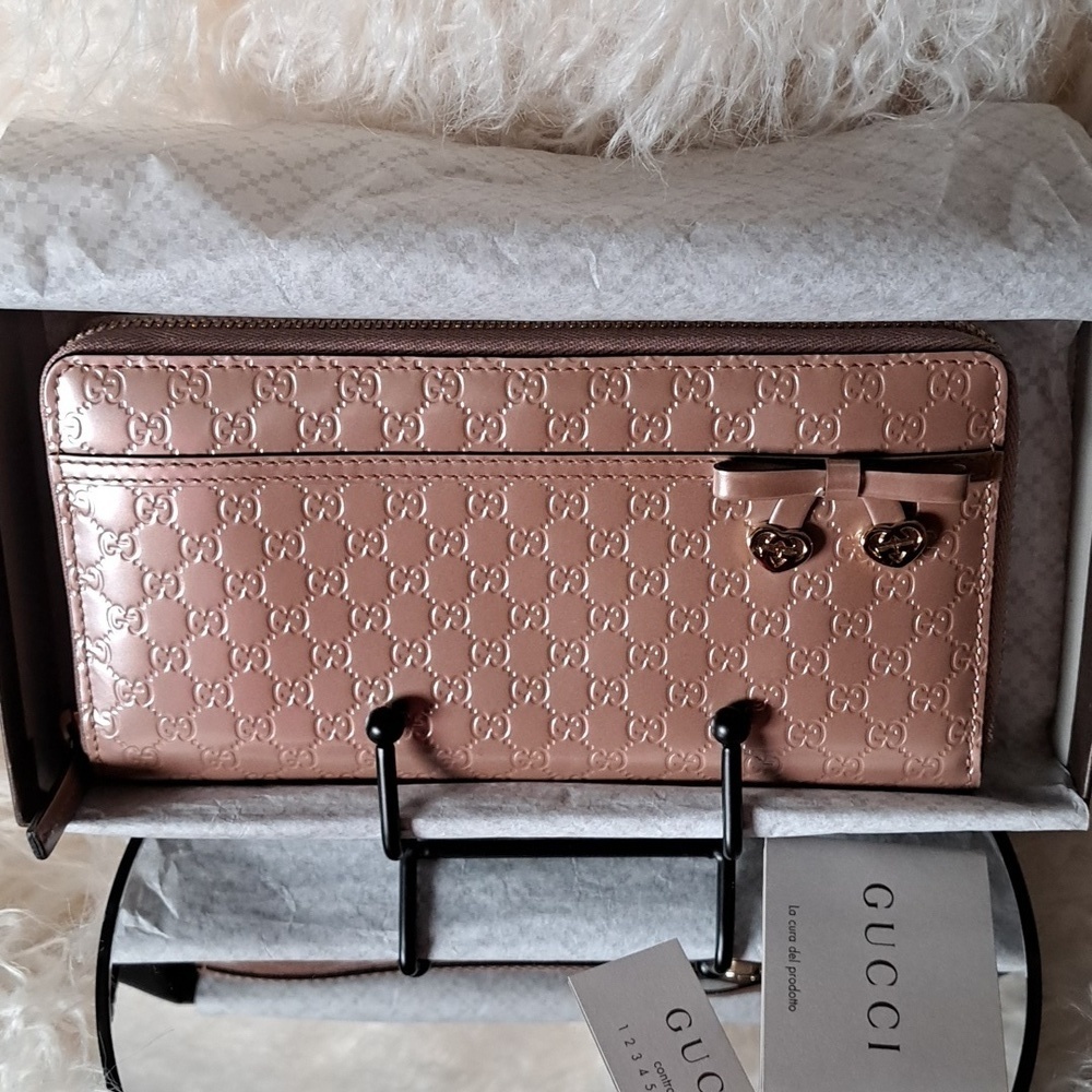Gucci Micro Guccissima Bow Wallet EUC - Picture 17 of 17